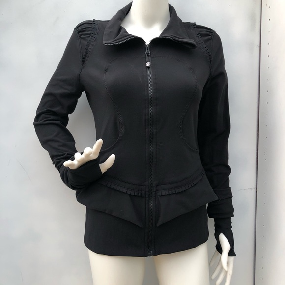 Lululemon Black City To Yoga Jacket Size 8 - Picture 2 of 11